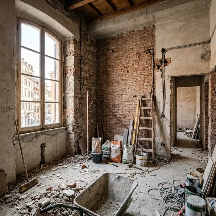 Appartamento in fase di ristrutturazione